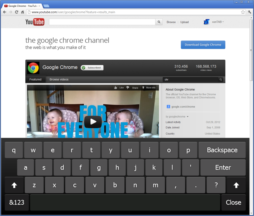 virtual keyboard for google chrome